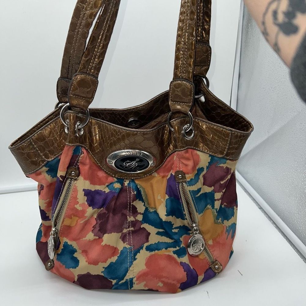 Sienna Ricchi Color Painted Floral‎ Shopper